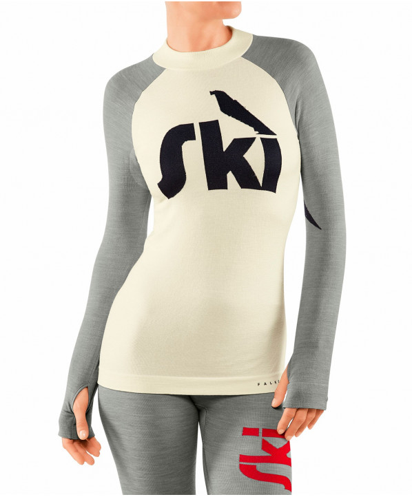 Magasin ski Paris : Haut de sous vetement Femme Falke Anniversary  Coupe:Femme Couleur:Blanc 