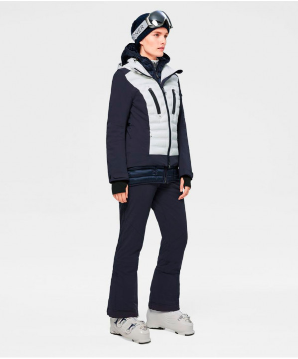 ski shop Paris : Rachel women's ski jacket & Fur  Gender:Women Couleur:Navy blue 