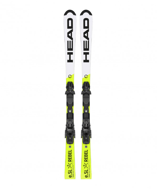 Magasin ski Paris : Pack ski racing WCR E-SL Rebel Team + FF 11  Coupe:Junior Couleur:Blanc 