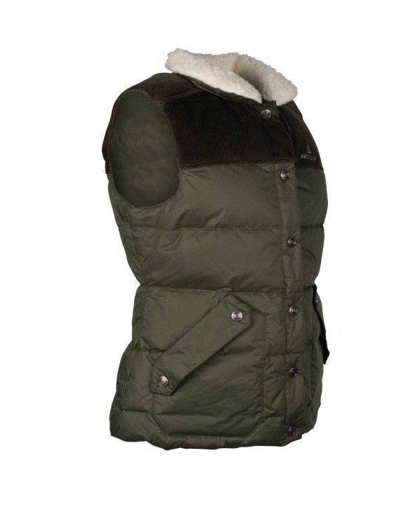 Magasin ski Paris : Gilet sans manche femme Groomer  Coupe:Femme Couleur:Vert 