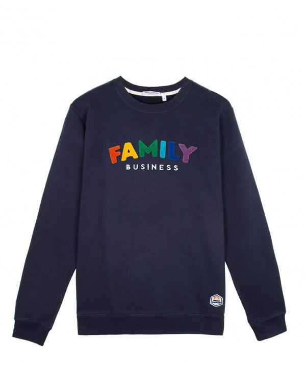 Magasin ski Paris : Sweatshirt femme Family Business  Coupe:Femme Couleur:Bleu marine 