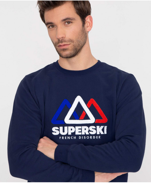 ski shop Paris : Sweatshirt homme Superski  Gender:Men Couleur:Navy blue 