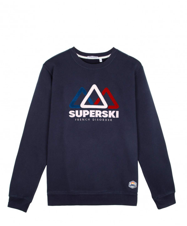 ski shop Paris : Sweatshirt homme Superski  Gender:Men Couleur:Navy blue 