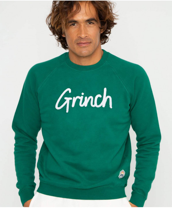 Magasin ski Paris : Sweatshirt homme Grinch  Coupe:Homme Couleur:Vert 