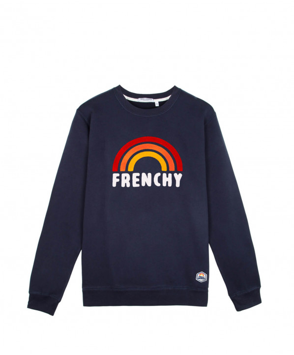 Magasin ski Paris : Sweatshirt homme Frenchy Bouclette  Coupe:Homme Couleur:Bleu marine 