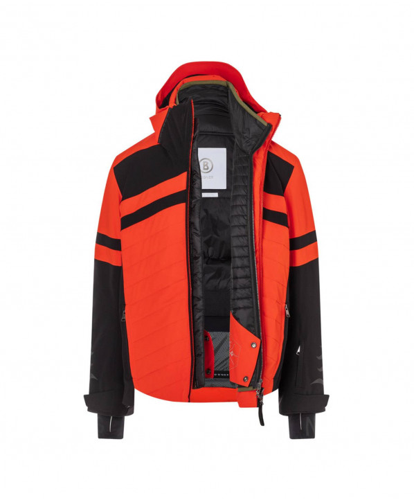 ski shop Paris : Fredy Men's ski jacket  Gender:Men Couleur:Black & red 