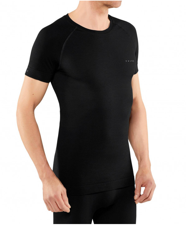 ski shop Paris : Wool Tech Lightshort sleeves Men's underwear top  Gender:Men Couleur:Black 