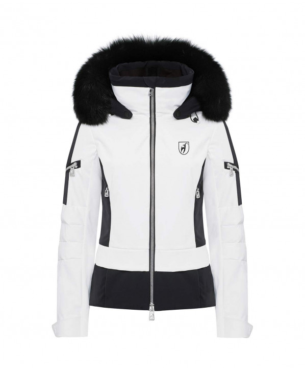 ski shop Paris : Lara & Fur Women's ski jacket  Gender:Women Couleur:White 