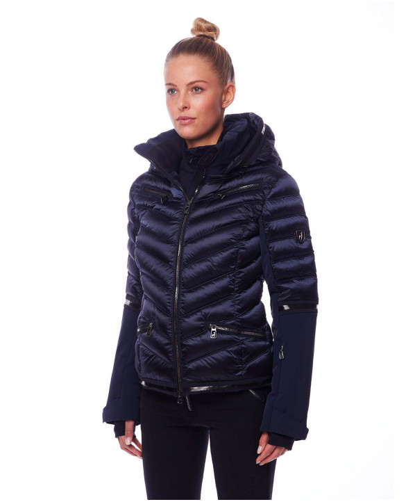 ski shop Paris : Annie Splendid & fourrure Women's ski jacket  Gender:Women Couleur:Navy blue 