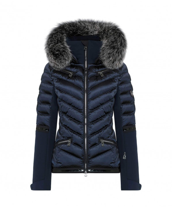 ski shop Paris : Annie Splendid & fourrure Women's ski jacket  Gender:Women Couleur:Navy blue 