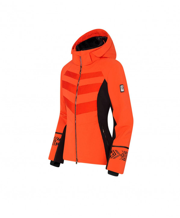 Magasin ski Paris : Veste de ski femme Prisila & Fourrure  Coupe:Femme Couleur:Orange 