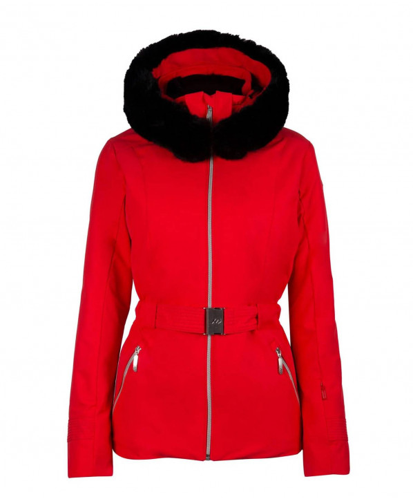 Magasin ski Paris : Veste de ski femme Edith  Coupe:Femme Couleur:Rouge 