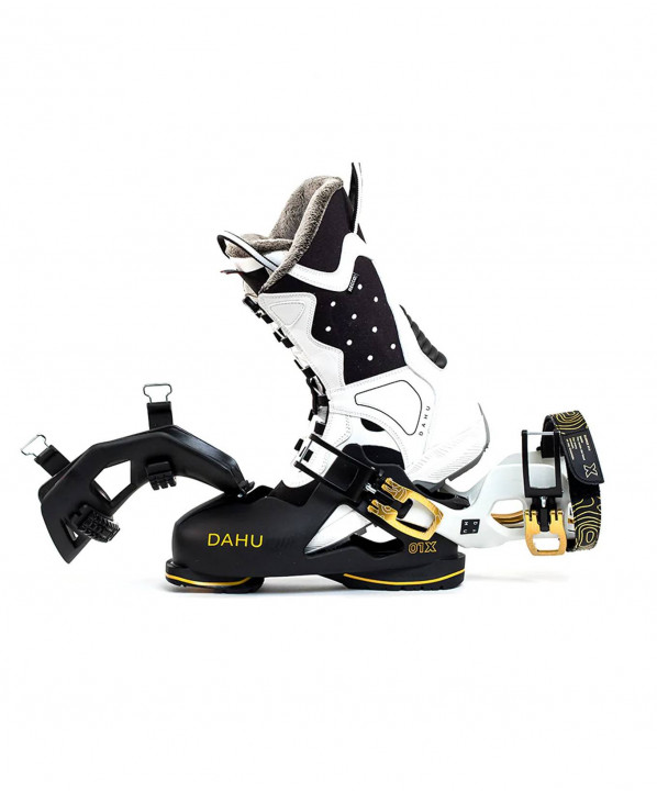 Magasin ski Paris : Chaussures de skis Femme Ecorce 01 X 90  Coupe:Femme Couleur:Noir & or 