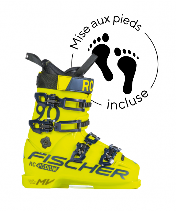 ski shop Paris : RC4 Podium 90 Racing ski boots  Gender:Junior Couleur:Yellow 