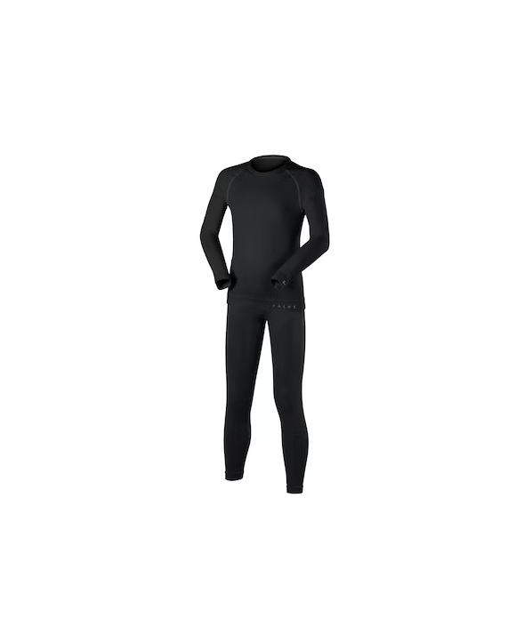ski shop Paris : Falke MW Kids SET Tight Children's baselayer Gender:Junior  Couleur:Black 