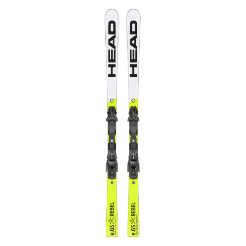Magasin ski Paris : Skis racing Head WCR e.GS Rebel Team + fixations FF 11 Race  Coupe:Junior Couleur:Blanc 