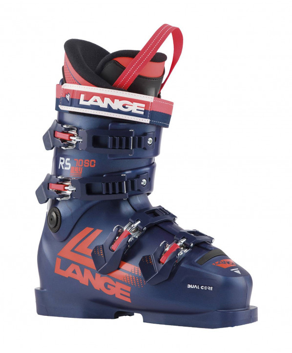 Magasin ski Paris : Chaussures de ski racing Lange RS 70 SC  Coupe:Junior Couleur:Bleu marine 