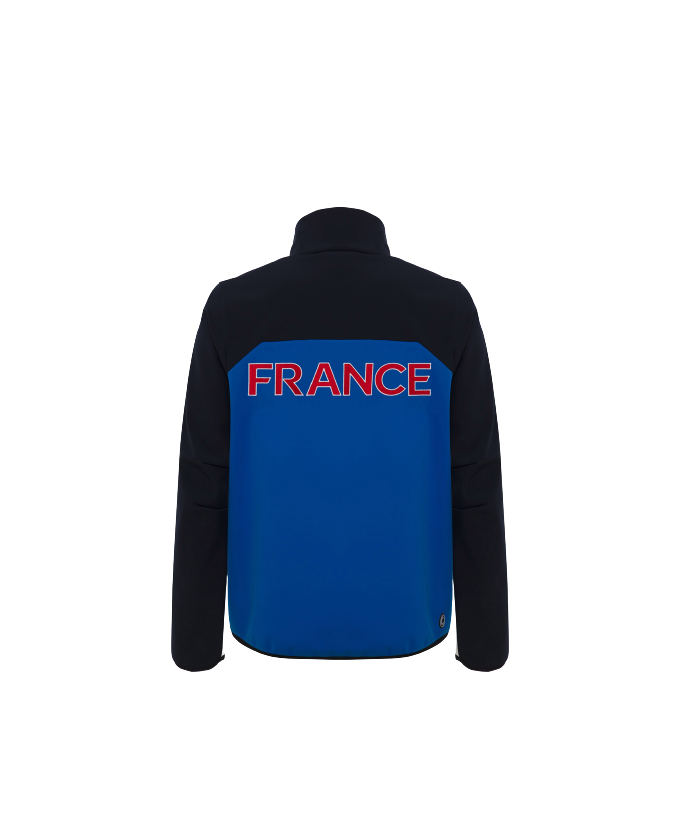 Magasin ski Paris : SoftShell Colmar Replica France B1511  Coupe:Homme Couleur:Bleu & blanc & rouge 