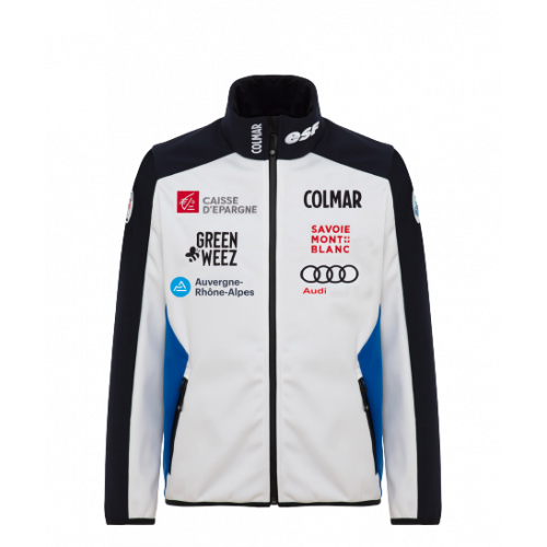 Magasin ski Paris : SoftShell Colmar Replica France B1511  Coupe:Homme Couleur:Bleu &amp; blanc &amp; rouge 