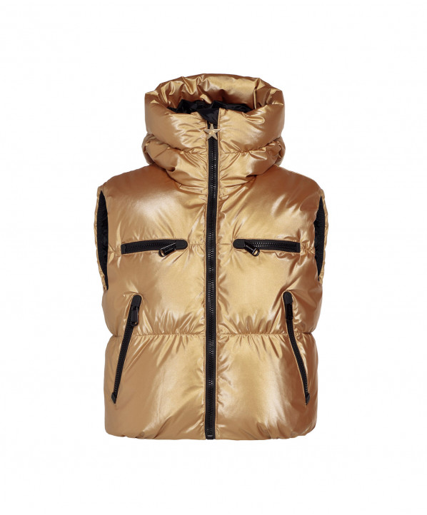 Magasin ski Paris : Gilet sans manche bodywarmer femme Goldbergh SHINE  Coupe:Femme Couleur:Or 