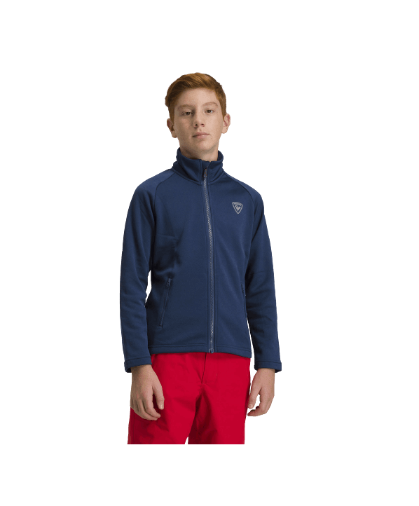 Magasin ski Paris : Polaire enfant Rossignol BOY FZ CLIM Coupe:Junior  Couleur:Bleu marine 