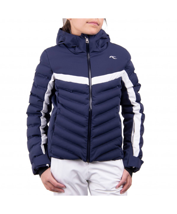 ski shop Paris : Kjus Mila girl's ski jacket Gender:Girl  Couleur:Navy blue 