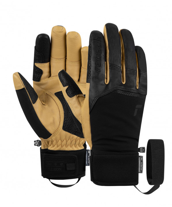 ski shop Paris : Reusch Lleon Men's ski gloves  Gender:Men Couleur:Black & brown 