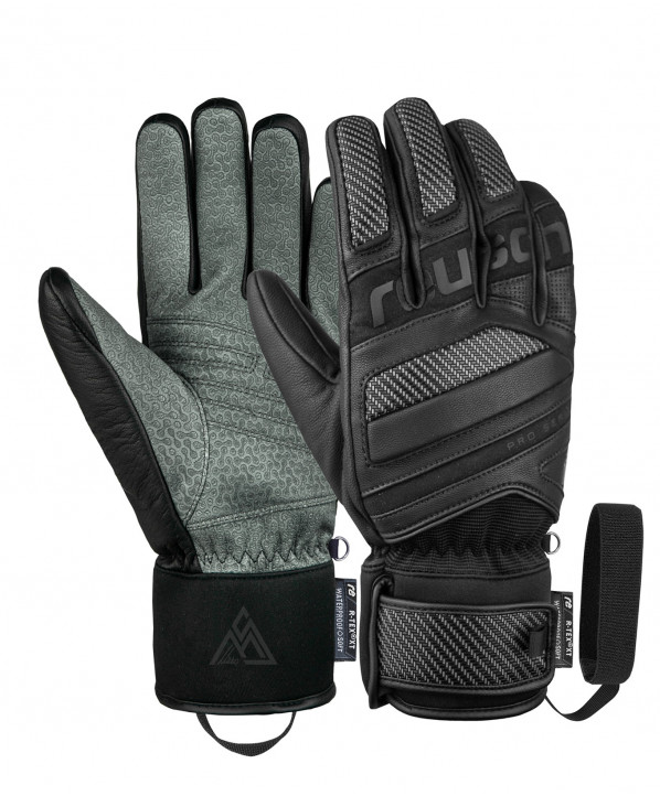 ski shop Paris : Reusch Marco Schwarz Men's ski gloves  Gender:Men Couleur:Black 