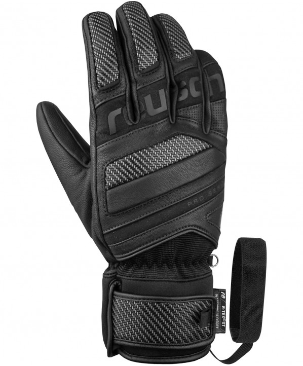 ski shop Paris : Reusch Marco Schwarz Men's ski gloves  Gender:Men Couleur:Black 