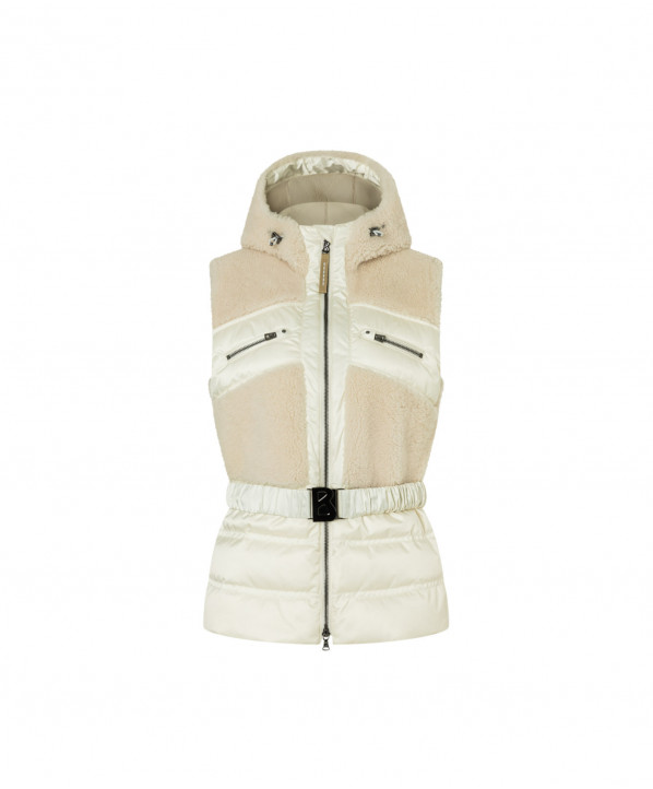 ski shop Paris : Bogner MINKA women's vest  Gender:Women Couleur:Beige 