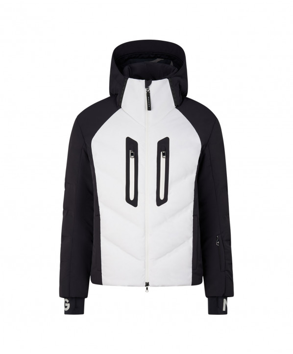 Magasin ski Paris : Veste de ski homme Bogner FELIAS  Coupe:Homme Couleur:Blanc & noir 