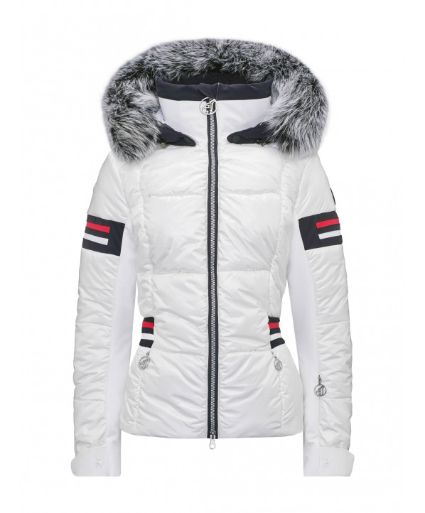 ski shop Paris : Toni Sailer NANA & fur Women's ski jacket  Gender:Women Couleur:White 