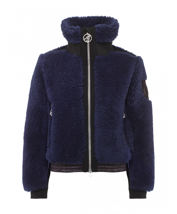 ski shop Paris : Toni Sailer MADITA faux fur Women's jacket  Gender:Women Couleur:Navy blue 