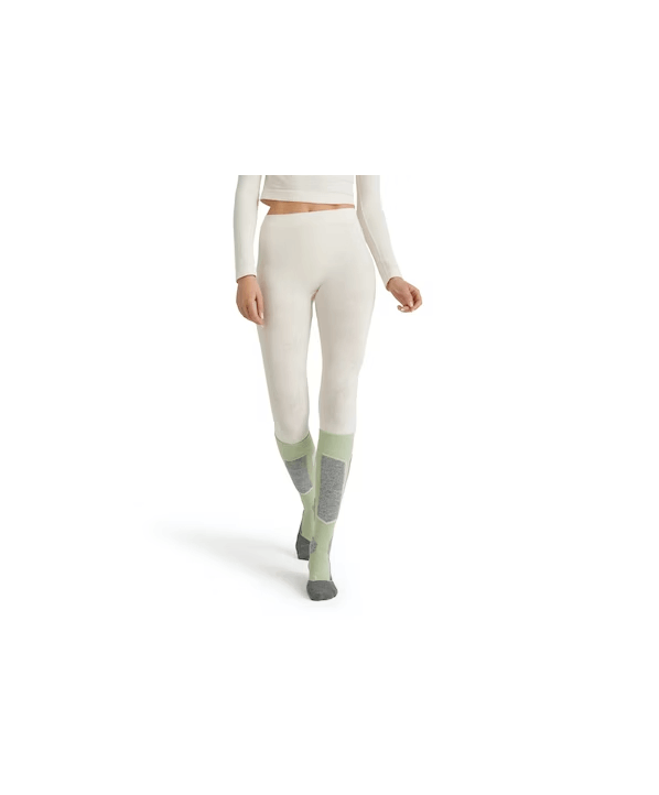 ski shop Paris : Falke 3/4 Tights w Women's baselayer pant  Gender:Women Couleur:White 