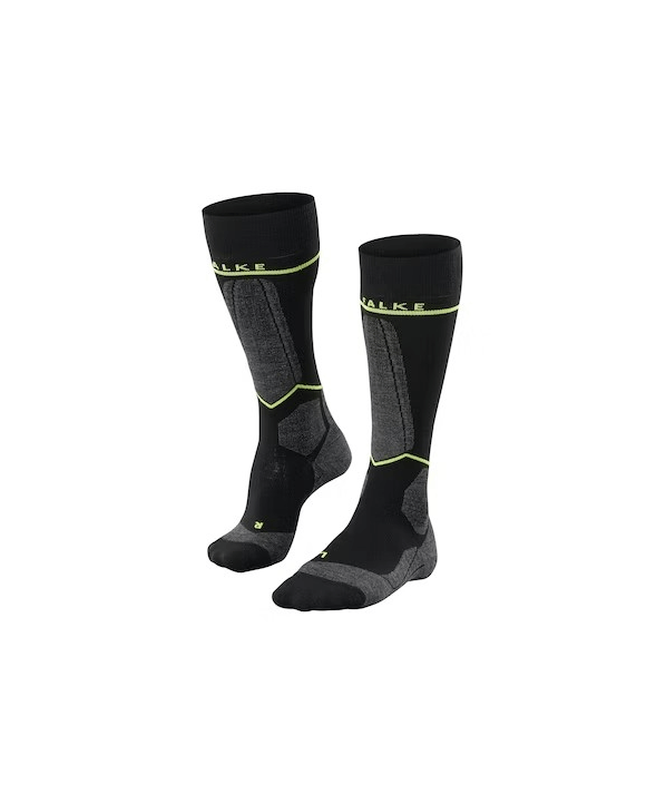 Magasin ski Paris : Chaussettes de ski Falke SK Energizing Wool   Coupe:Homme Couleur:Noir 