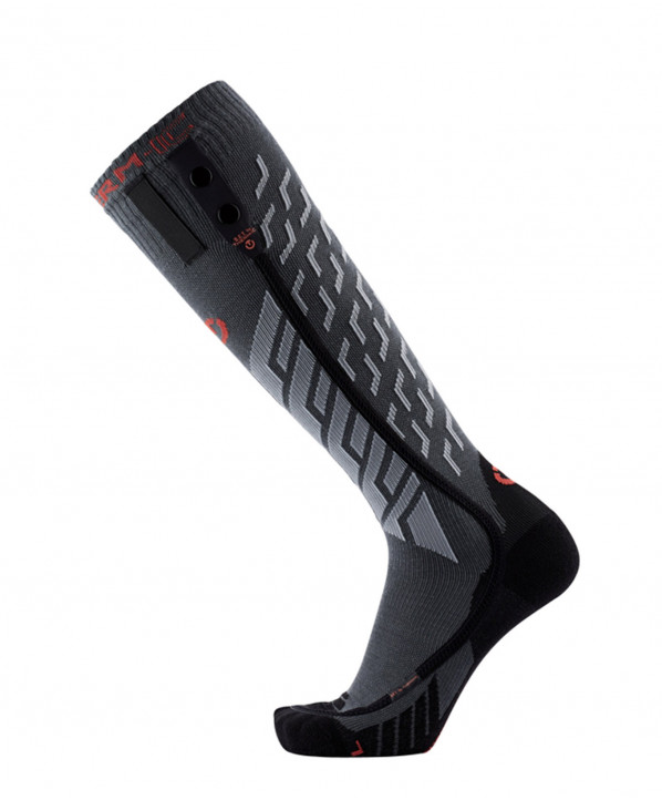 Magasin ski Paris : Chaussettes de ski Chauffantes Therm-ic Ski Heat Race S.E.T  Coupe:Mixte Couleur:Noir 