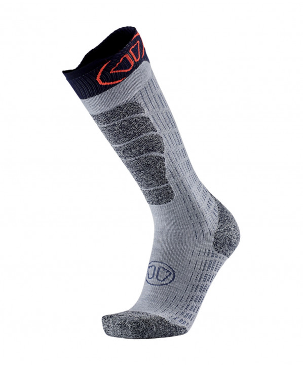 ski shop Paris : Sidas Ski Merino MV Ski socks  Gender:Unisex Couleur:Grey 