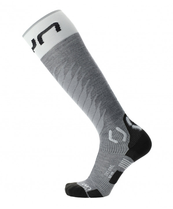 ski shop Paris : Uyn WOMAN SKI ONE MERINO SOCKS Ski socks  Gender:Women Couleur:Grey 