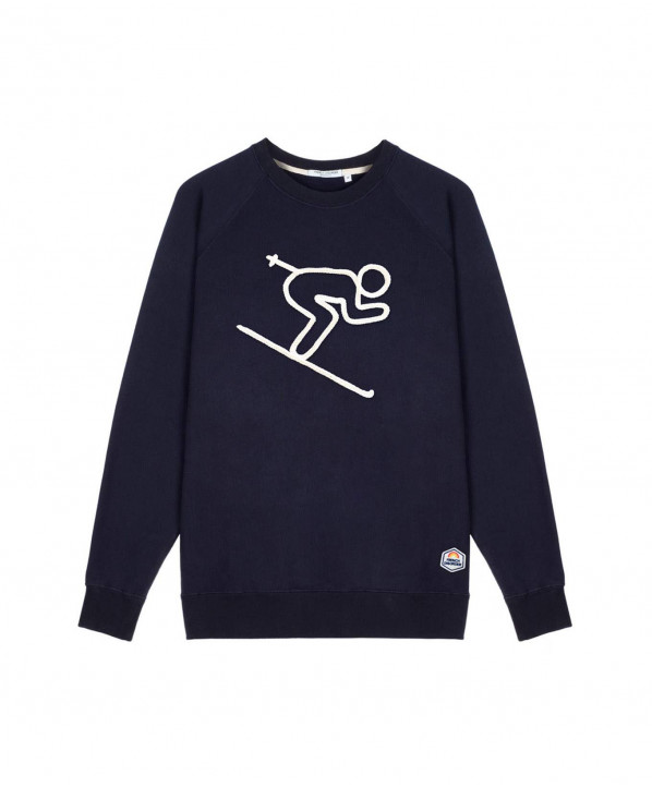 ski shop Paris : French Disorder Skieur Men's sweatshirt  Gender:Men Couleur:Navy blue 