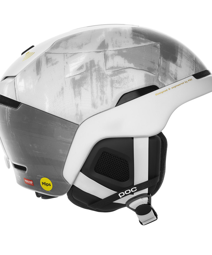 ski shop Paris : Poc Obex BC MIPS Hedvig Wessel Ed. ski Helmet  Gender:Unisex Couleur:Gris & blanc 
