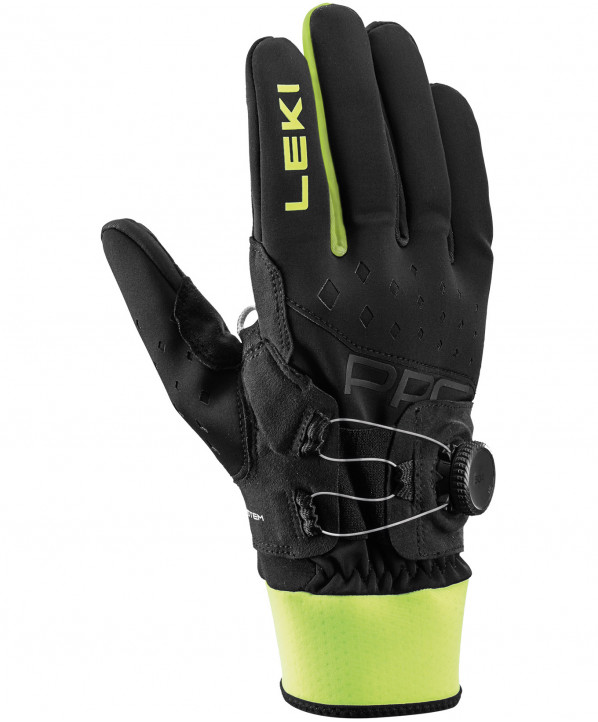 Magasin ski Paris : Gants de ski homme Leki PRC BOA SHARK  Coupe:Mixte Couleur:Noir 