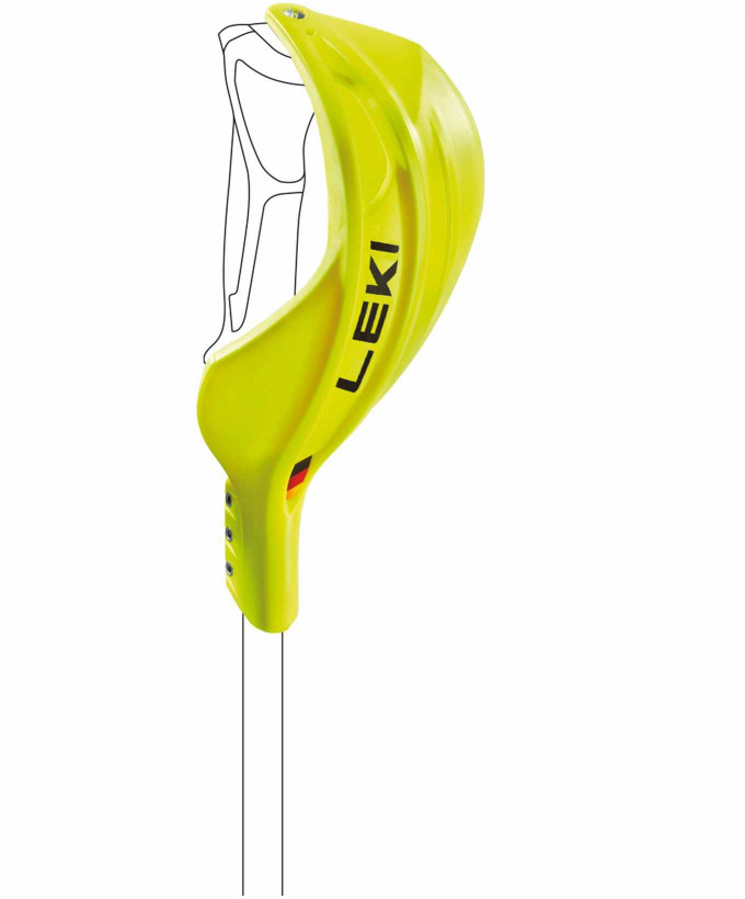 Protection de competition de ski Leki pour mains fermée WCR
