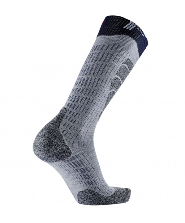 Magasin ski Paris : Chaussettes de ski Sidas Ski Merino MV  Coupe:Mixte Couleur:Gris