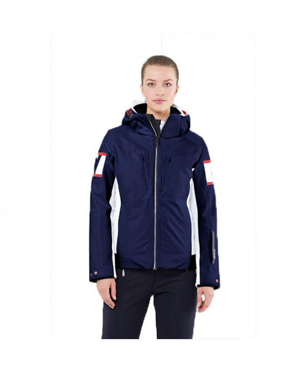 Magasin ski Paris : Veste de ski femme Athabasca  Coupe:Femme Couleur:Bleu marine 